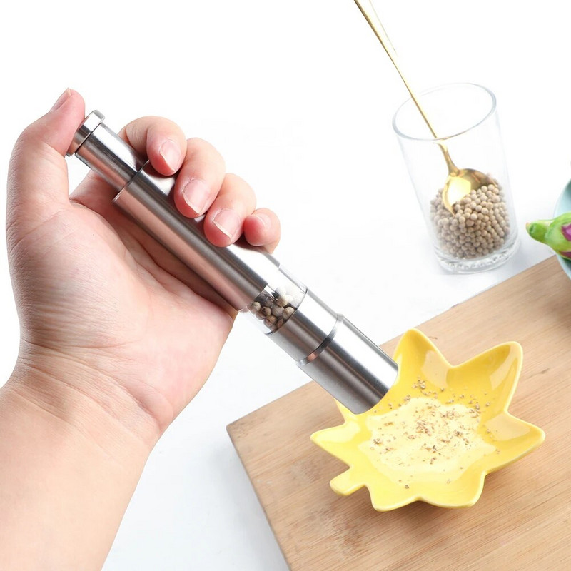 Accesorii manuale de bucătărie din oțel inoxidabil Instrument de bucătărie de acasă Sare Piper Condimente Rasnita de sos Condimente Măcinare Moara de piper