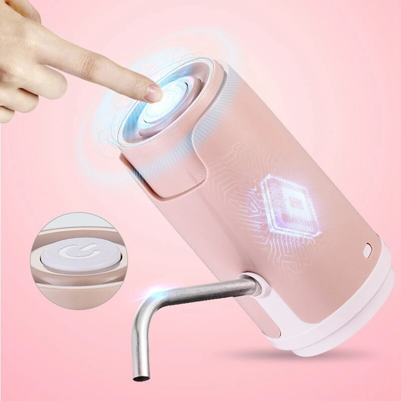 Vandens dozatoriaus siurblys USB įkrovimas Automatinis elektrinis vandens siurblys Nešiojami gėrimo buteliai Gėrimų indų jungiklio įrankiai