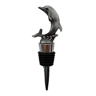 Naujo stiliaus išskirtinis bioninis delfinų užpylimo taškas buteliuko kamštis vandenyno garso juostos įrankis abstrakčiojo meno puošmena šventinė dovana vyno burnai