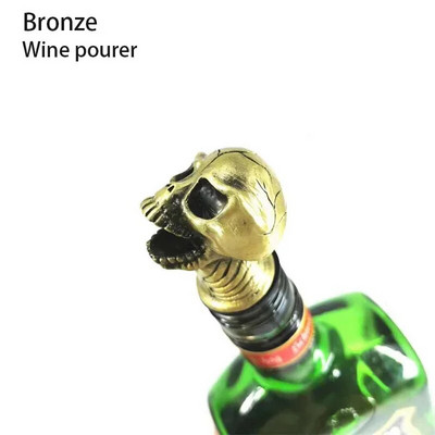 Halloween Skull Head borkiöntő Ghost Festival Party Borosüveg dugó Díszítés Kellékek Kiöntő kifolyó Klub bár kiegészítők