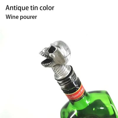 Halloween Skull Head borkiöntő Ghost Festival Party Borosüveg dugó Díszítés Kellékek Kiöntő kifolyó Klub bár kiegészítők