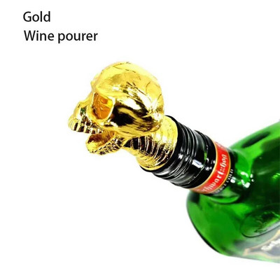 Halloween Skull Head borkiöntő Ghost Festival Party Borosüveg dugó Díszítés Kellékek Kiöntő kifolyó Klub bár kiegészítők