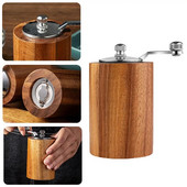 Rankinis druskos ir pipirų malūnėlių rinkinys Medinis plaktuvas Medinis prieskonių malūnas