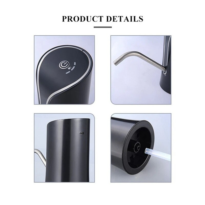 Pumpa za bocu s vodom Električna pumpa za doziranje vode Pumpa za bocu Pumpa za vodu USB punjenje Automatski prekidač za doziranje