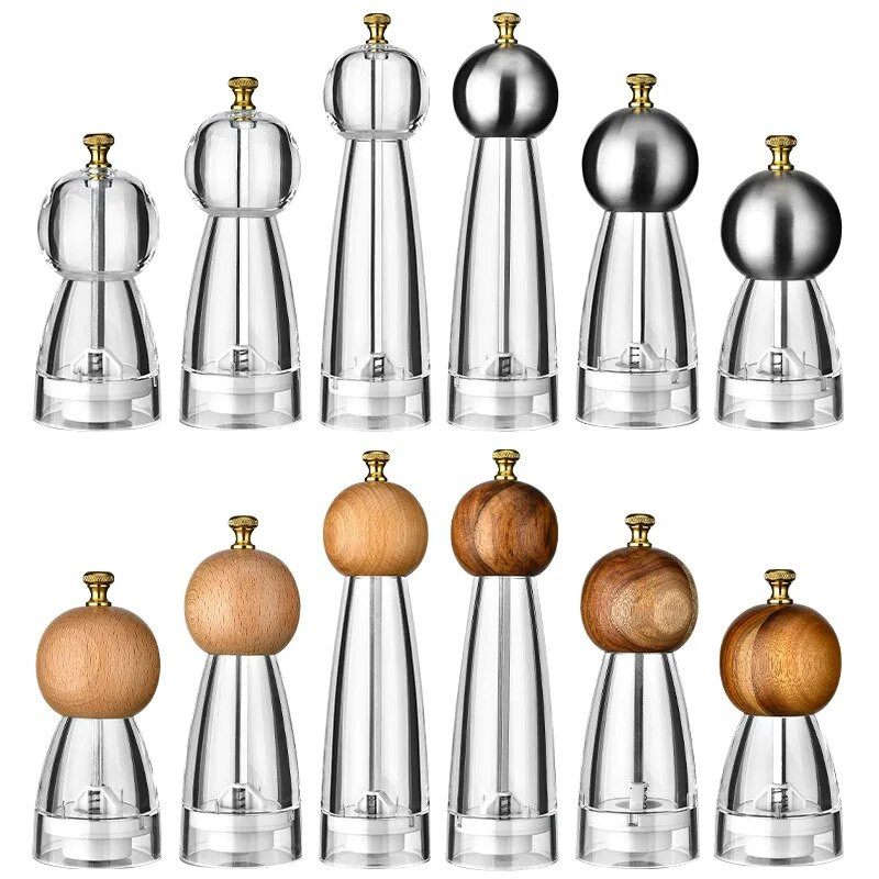 5/6/8 inča Ručni mlinac za papar Akrilna keramička jezgra Mlinac za papar morsku sol Višenamjenski mlinovi za žitarice Mlinovi za začine Naprave