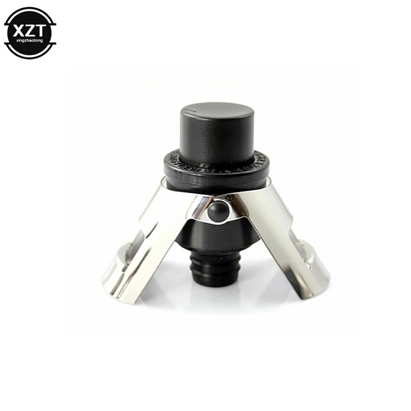 Naujas vakuuminis šampano kamštis su slėgio siurbliu Keep Fizz Bubbly Prosecco Cava putojančio vyno butelių kamšteliai sandariklis silikoniniai dangteliai