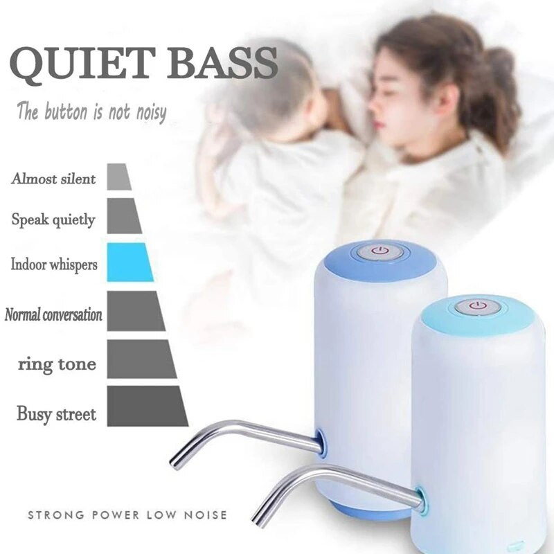 Pumpa za boce vode 5 galona USB punjenje Prijenosni električni automatski vrč za piće za dom Kampiranje Ured