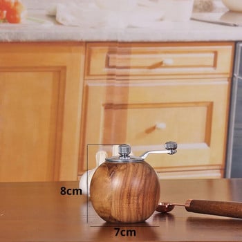 Мелнички за сол и черен пипер, мелнички за пипер от масивно дърво с регулируема грубост чрез керамичен ротор, кухненски инструменти за готвене