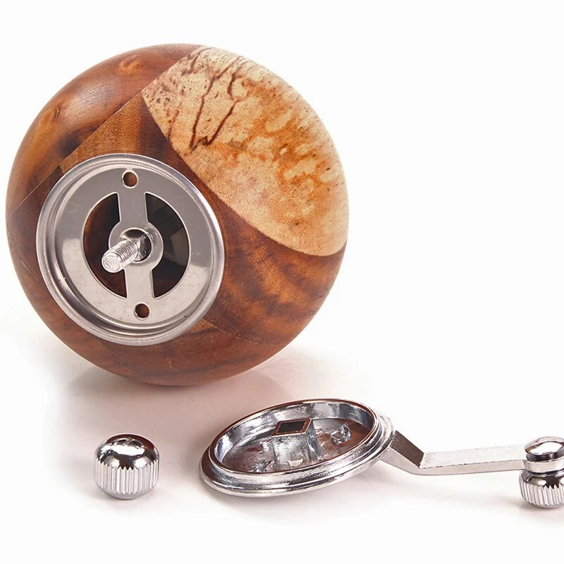 Sāls un piparu dzirnaviņas, masīvkoka piparu dzirnaviņas ar regulējamu rupjību, izmantojot keramikas rotoru, virtuves gatavošanas rīki