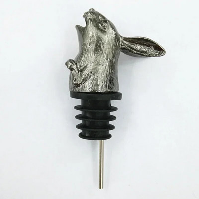 Kūrybingi unikalūs triušio galvos amatai Vyno burna Cinko lydinio išpylimo snapeliai Butelio kamščio juosta Įrankis Mielas išskirtinis papuošimas Dovana