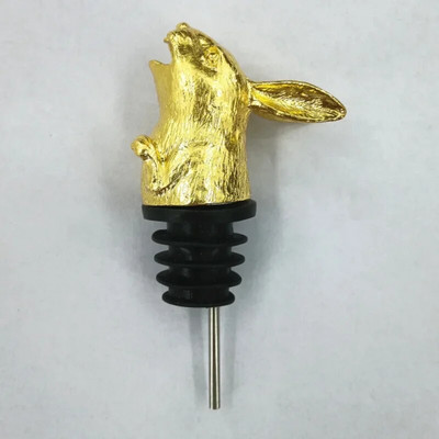 Kūrybingi unikalūs triušio galvos amatai Vyno burna Cinko lydinio išpylimo snapeliai Butelio kamščio juosta Įrankis Mielas išskirtinis papuošimas Dovana