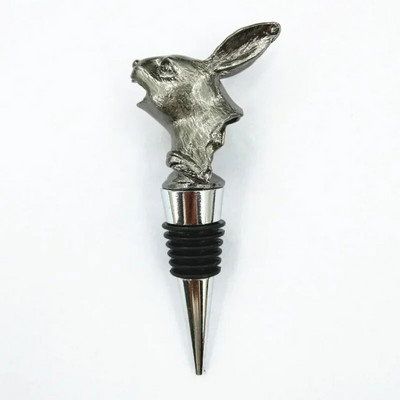 Kūrybingi unikalūs triušio galvos amatai Vyno burna Cinko lydinio išpylimo snapeliai Butelio kamščio juosta Įrankis Mielas išskirtinis papuošimas Dovana