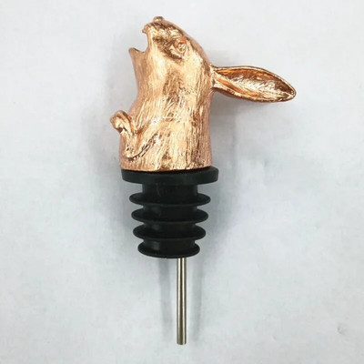 Kūrybingi unikalūs triušio galvos amatai Vyno burna Cinko lydinio išpylimo snapeliai Butelio kamščio juosta Įrankis Mielas išskirtinis papuošimas Dovana