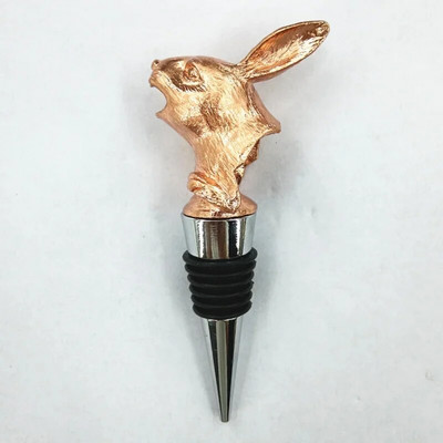 Kūrybingi unikalūs triušio galvos amatai Vyno burna Cinko lydinio išpylimo snapeliai Butelio kamščio juosta Įrankis Mielas išskirtinis papuošimas Dovana