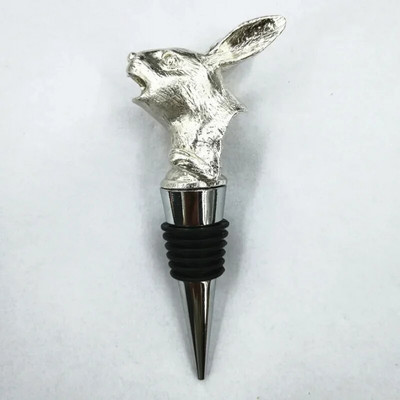 Kūrybingi unikalūs triušio galvos amatai Vyno burna Cinko lydinio išpylimo snapeliai Butelio kamščio juosta Įrankis Mielas išskirtinis papuošimas Dovana