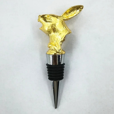 Kūrybingi unikalūs triušio galvos amatai Vyno burna Cinko lydinio išpylimo snapeliai Butelio kamščio juosta Įrankis Mielas išskirtinis papuošimas Dovana