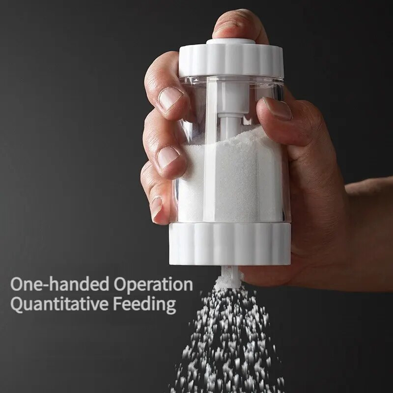 1 db 0,5 g-os adagoló fűszeres palack Mennyiségi sószabályozási palack Nedvességálló nyomó típusú sótartályos cukorpalack