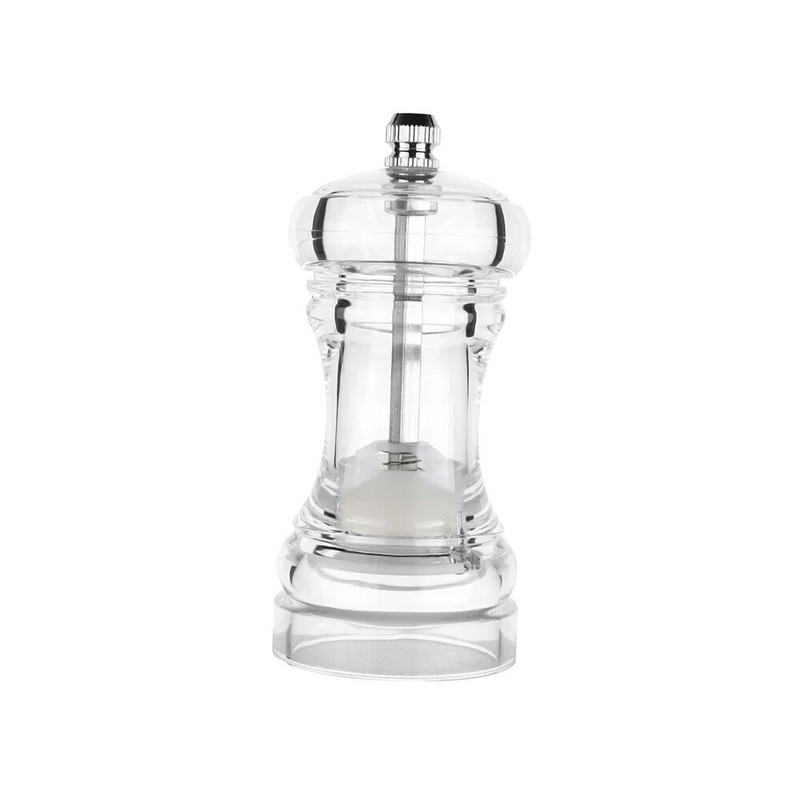 Manuāla piparu dzirnaviņas — akrila sāls un piparu kratītāji, regulējams rupjums ar keramikas rotora virtuves piederumiem