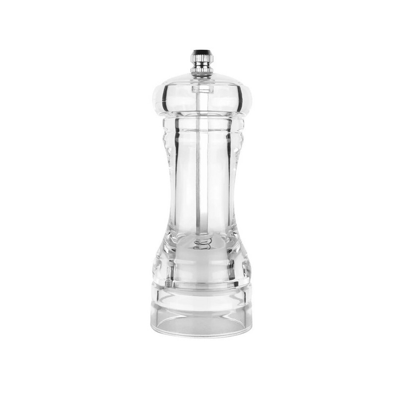 Manuāla piparu dzirnaviņas — akrila sāls un piparu kratītāji, regulējams rupjums ar keramikas rotora virtuves piederumiem