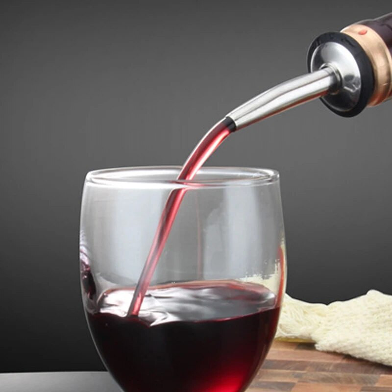 2 buc. Turnatoare clasice pentru sticle din oțel inoxidabil negru/aur roz/argintiu cu gura de scurgere conică