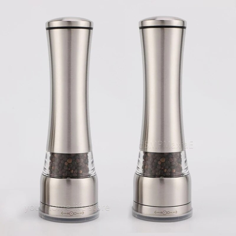 1/2 kom mlinac za sol i papar 304 mlinovi za papar od nehrđajućeg čelika, ručni mlinac za papar, kuhinjski alati, mlin za papar, mlin za morsku sol