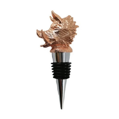 Kūrybingas cinko lydinio šerno galvutė vyno burnos batonėlis šeimai išpylimo snapeliai patvarus butelio kamštis meno dovana