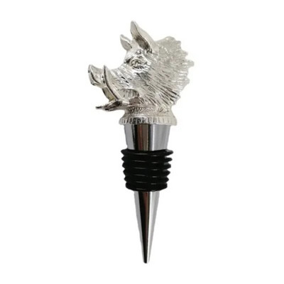 Kūrybingas cinko lydinio šerno galvutė vyno burnos batonėlis šeimai išpylimo snapeliai patvarus butelio kamštis meno dovana