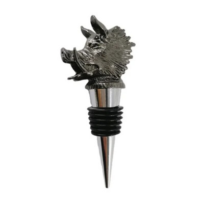 Kūrybingas cinko lydinio šerno galvutė vyno burnos batonėlis šeimai išpylimo snapeliai patvarus butelio kamštis meno dovana