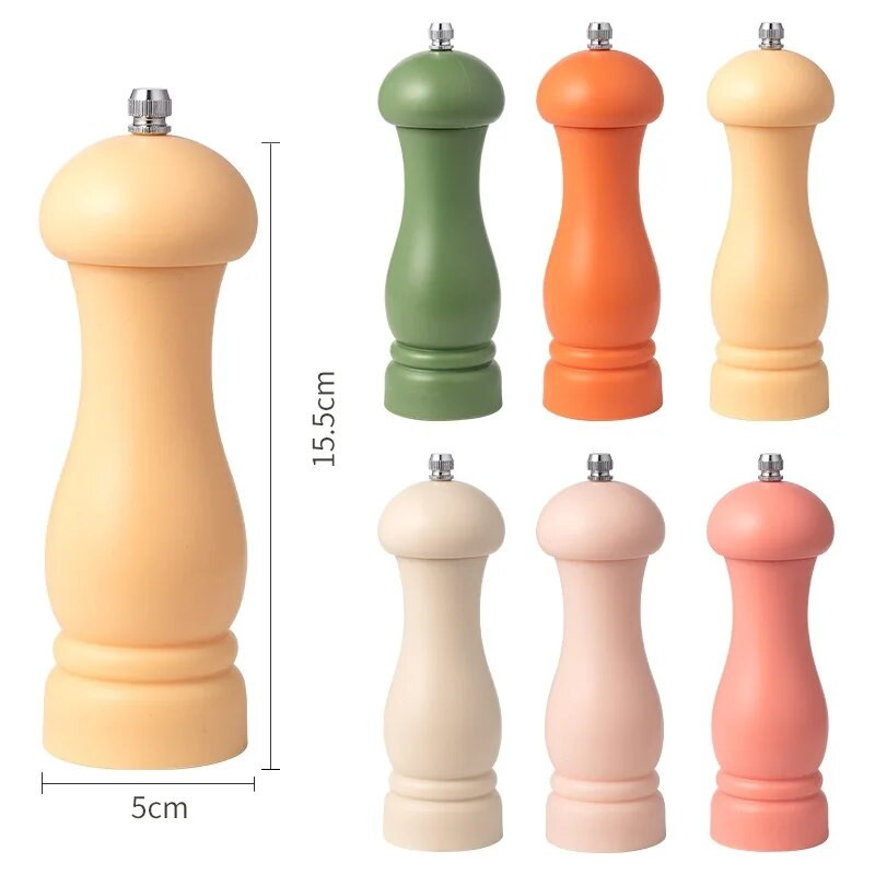 6-tolline värviline soolapipraveski käsitsi plastist pipraveski