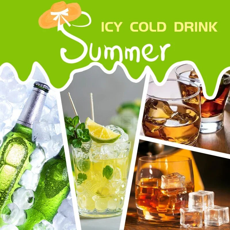 Νέος δίσκος κυψελών παγωτού σιλικόνης Φόρμα παγωτού πουτίγκας για καλοκαιρινό ποτό ρούμι για κοκτέιλ ουίσκι Εργαλεία κουζίνας