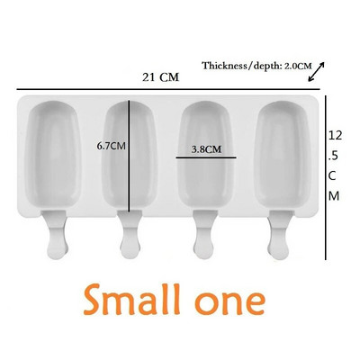 Jäätisevormid Silikoonist toidukvaliteetne jäätisekuubik pulkadega paprikavorm Magustoit DIY Magnum koogivorm jäätisemasin