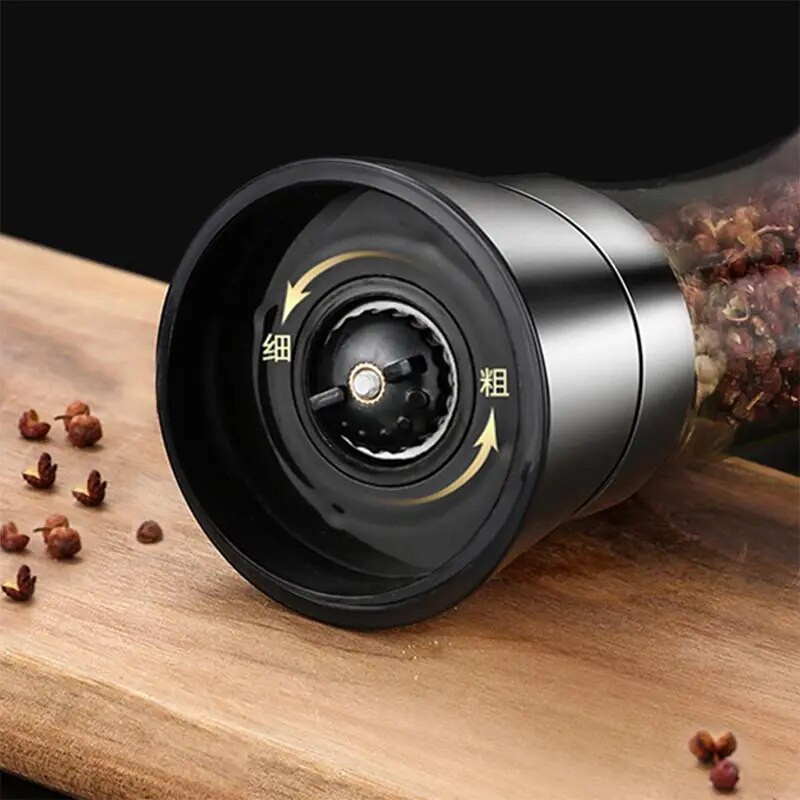 304 nerūdijančio plieno pipirų malūnėlis jūros druskos prieskonių pipirų malūnėlis rankinis prieskonių smulkintuvas pipirų malūnėlis virtuvės šlifavimo įrankiai