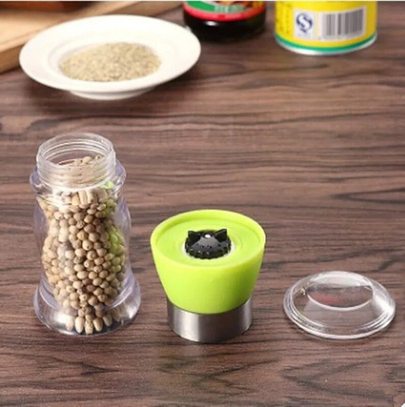 1 gab. Manuāla sāls piparu dzirnaviņas Garšvielu pudele Garšvielu malšanas trauki Regulējami dzirnavu kratītāji Virtuves sīkrīki