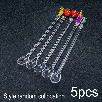 5-1 bucăți/set drăguț amestecător de băuturi cocktail bar bară de amestecare băltoacă de amestecare oală de amestecare agitator bețe de 23 cm accesorii de bucătărie