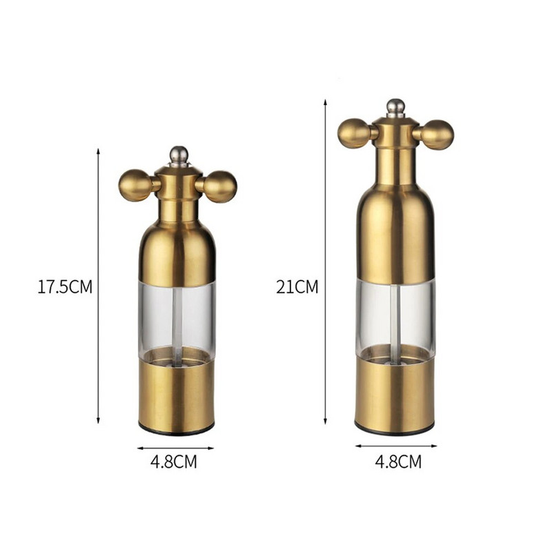 304 nerūdijančio plieno pipirų malūnėlis virtuvės reikmenys jūros druskos pipirų rankinis malimo butelis juodųjų pipirų malimo mašinos virtuvės reikmenys