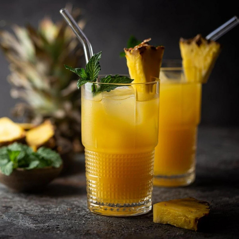 6 colių trumpai sulenkti stikliniai gėrimo šiaudeliai Ekologiški daugkartiniai šiaudeliai viskio kokteilių sodos pieno kokteilių baro gėrimų priedams