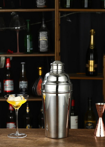 Шейкър за коктейли 60 унции Професионален шейкър за мартини от неръждаема стомана Голям шейкър за напитки с цедка за барман, барман