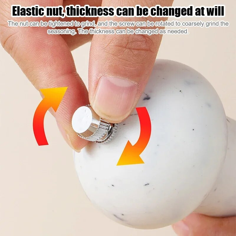 Druskos ir pipirų malūnėlis Daugkartinis prieskonių pipirų malūnėlis Stiprus reguliuojamas keraminis šerdis Virtuvės priedai Maisto gaminimo įrankiai