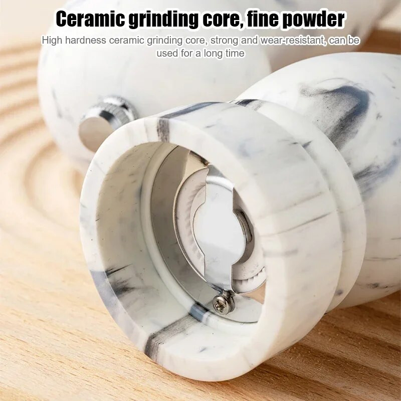 Druskos ir pipirų malūnėlis Daugkartinis prieskonių pipirų malūnėlis Stiprus reguliuojamas keraminis šerdis Virtuvės priedai Maisto gaminimo įrankiai