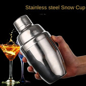 Nerūdijančio plieno kokteilių plaktuvas vynui Martini Boston plaktuvas barmeno gėrimų vakarėlio baro priemonėms 250MLL