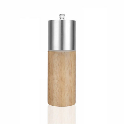 Druskos ir pipirų malūnėlis, medienos pipirų plaktuvai su stipriu reguliuojamu keraminiu smulkintuvu su atsarginiu keraminiu rotoriumi - virtuvės reikmenys