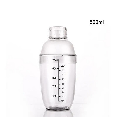 Plastmasas kokteiļu šeikeris, rokas vīna dzērienu mikseris vīna kratītāja krūze dzērienu mikseris 350 ml/500 ml/700 ml/1000 ml šeikeris, bāra instrumenti