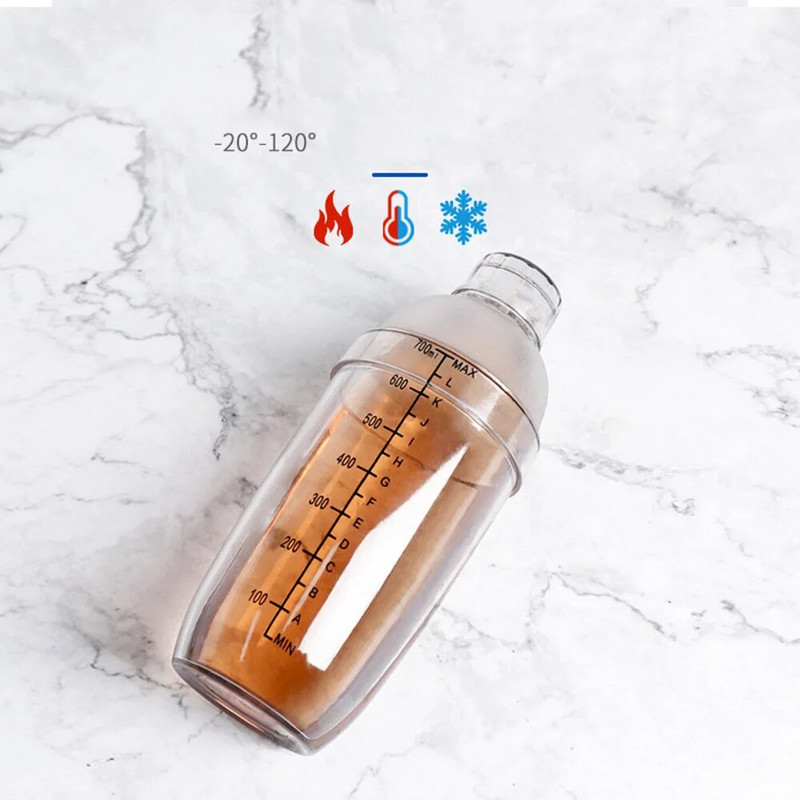 Plastmasas kokteiļu šeikeris, rokas vīna dzērienu mikseris vīna kratītāja krūze dzērienu mikseris 350 ml/500 ml/700 ml/1000 ml šeikeris, bāra instrumenti