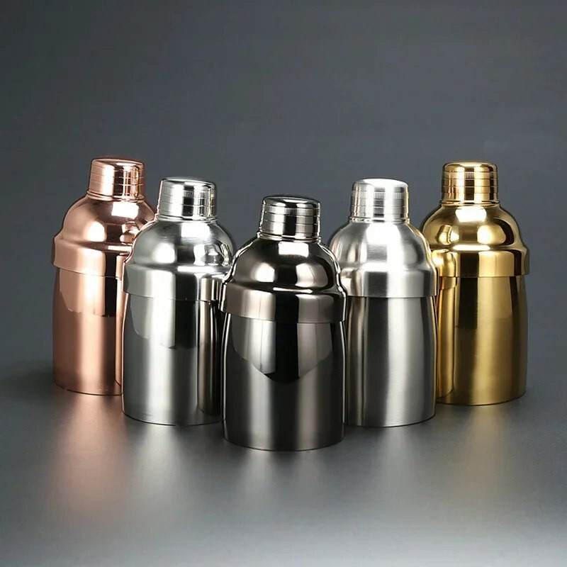 Stainless Steel Cocktail Shaker Beverage Brewery Martini Bar Home Mixer Bar Bartender 550ml
