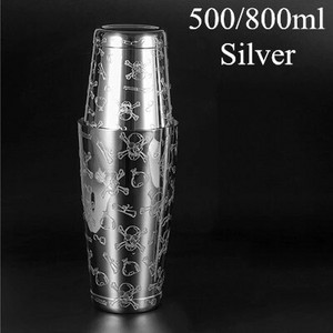 550 ml / 850 ml profesionalus barmenas pagal užsakymą graviruojamas nerūdijančio plieno kokteilių plaktuvas Bostono baro purtyklės baro įrankiai