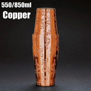 550 ml / 850 ml profesionalus barmenas pagal užsakymą graviruojamas nerūdijančio plieno kokteilių plaktuvas Bostono baro purtyklės baro įrankiai