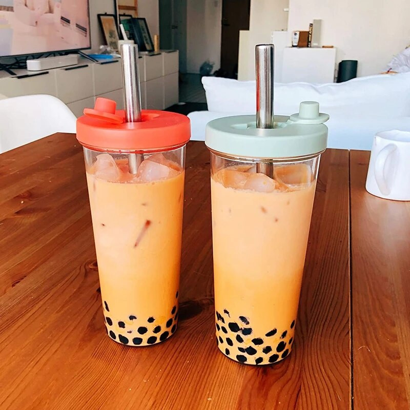 12x215mm metallist kõrred 304 roostevabast terasest kõrred 8,5'' korduvkasutatavad joogikõrred mullitee Boba smuutide piimakokteilide jaoks