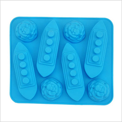 Szilikon jégkocka tálcák faragó öntőforma Titanic partiitalokhoz Moldes De Silicon