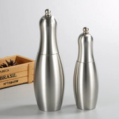 304 nerūdijančio plieno pipirų malūnėlis boulingo stiliaus vadovas druskos pipirų malūnėlis prieskonių butelis vakarietiškas restoranas pipirų malūnas