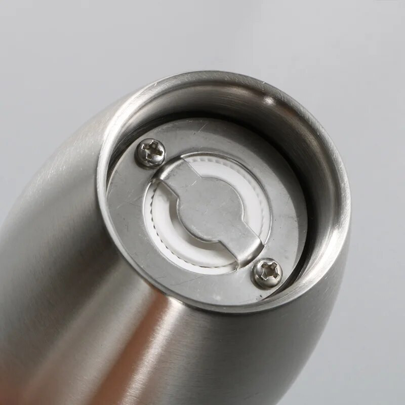 304 nerūdijančio plieno pipirų malūnėlis boulingo stiliaus vadovas druskos pipirų malūnėlis prieskonių butelis vakarietiškas restoranas pipirų malūnas